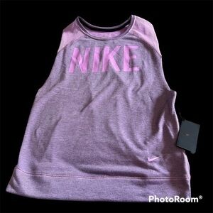New purple lavender Nike mesh sleeve athletic workout shirt